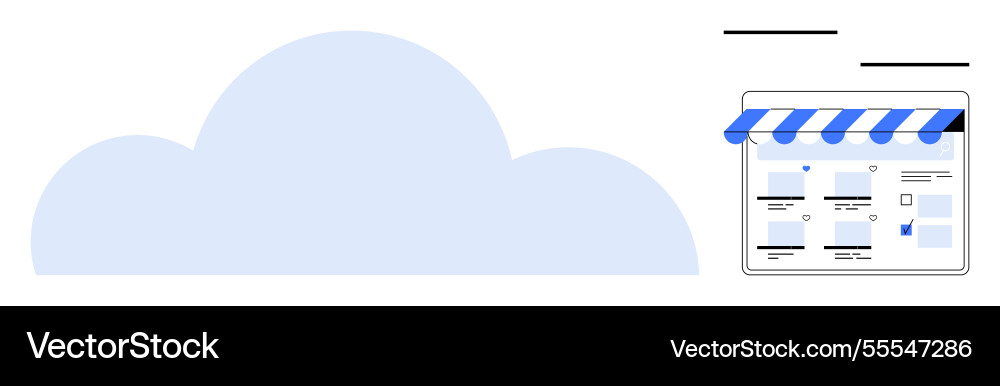 Cloud computing platform interacting with online Cloud computing platform interacting with online Vector Image