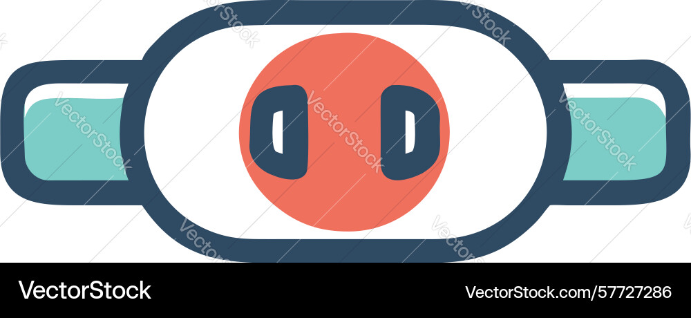 Flat design audio playback controls icon design vector image
