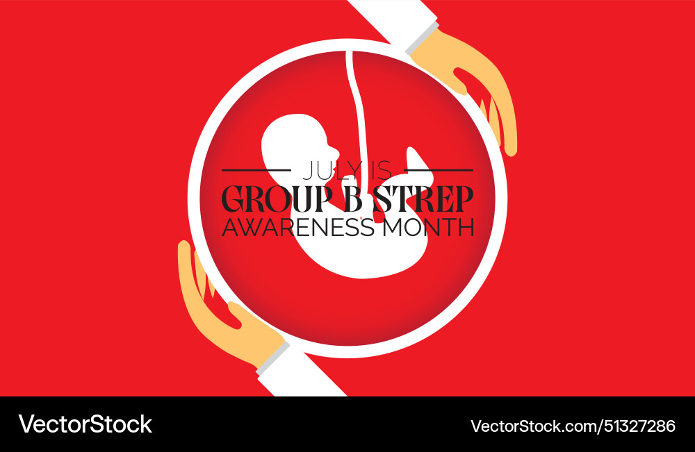 International group b strep awareness month Vector Image