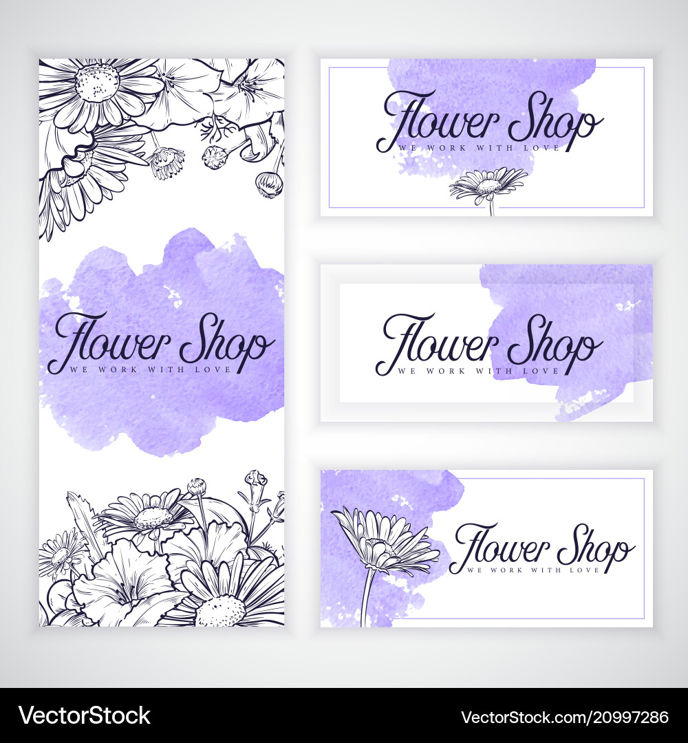 Mockup of business cards and flyer Mockup of business cards and flyer vector image