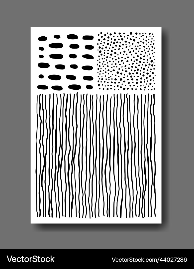 Poster with abstract patterns Vector Image