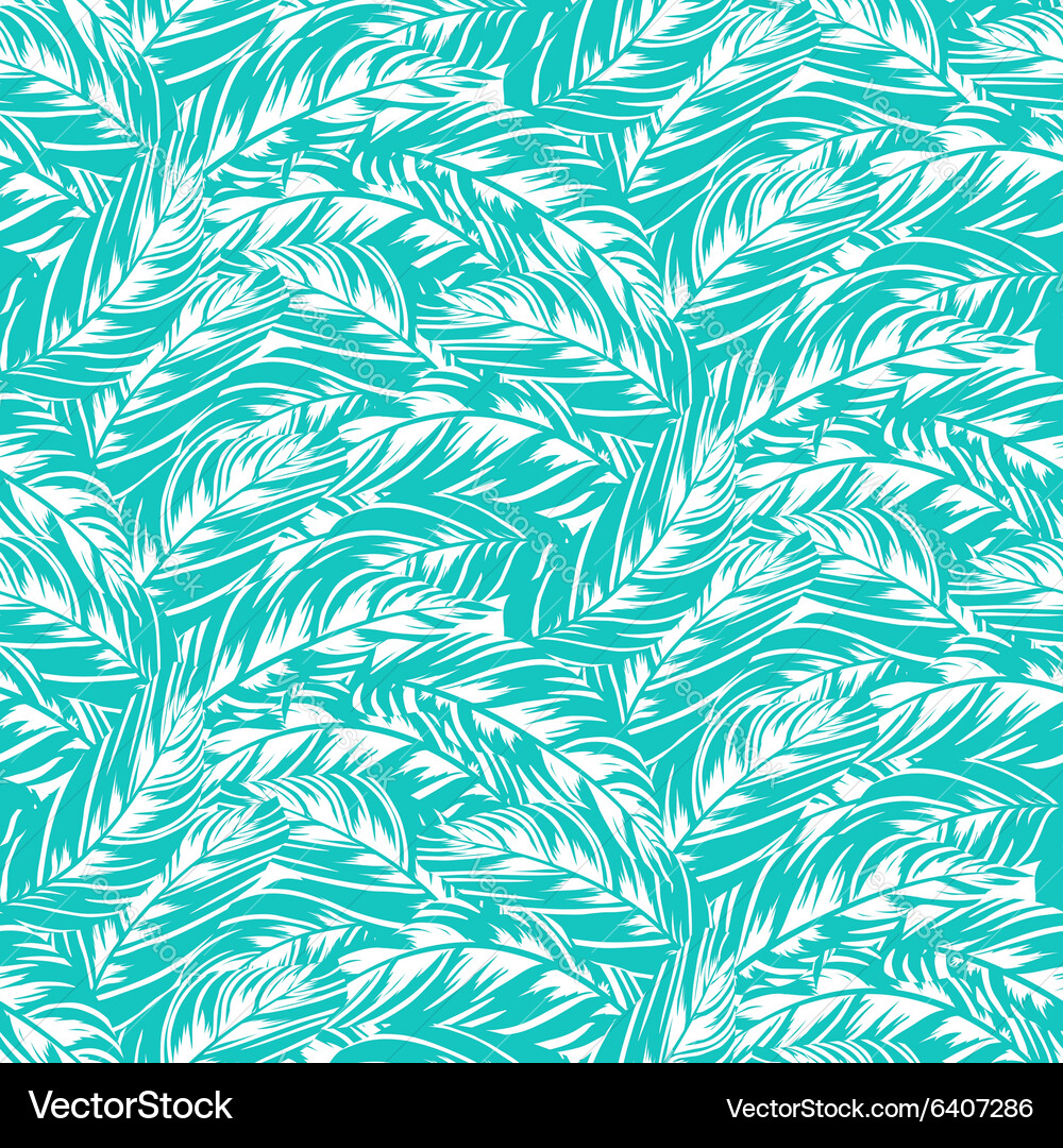 Tropical Leaf Pattern Vector Image
