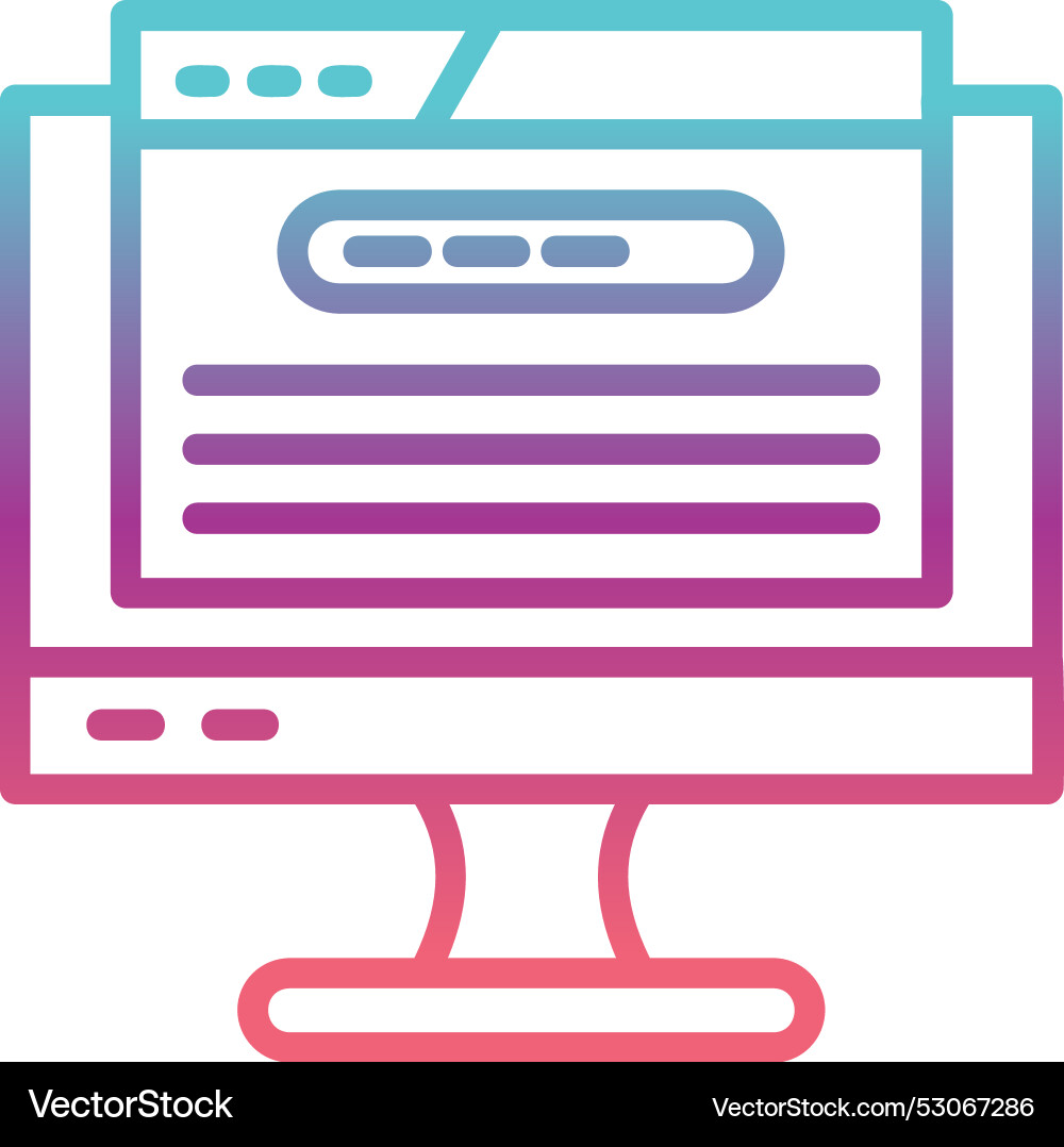 Website line gradient design Vector Image