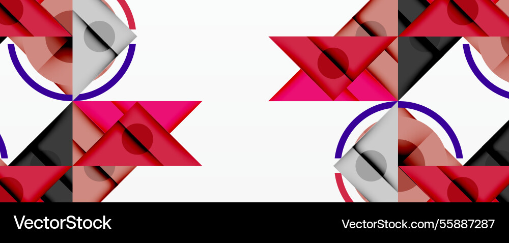 Abstract geometric composition with intersecting Abstract geometric composition with intersecting Vector Image