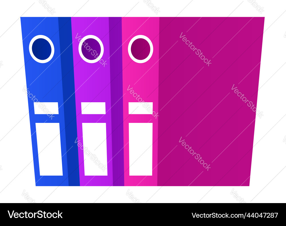 Files and folders - modern flat design style Vector Image