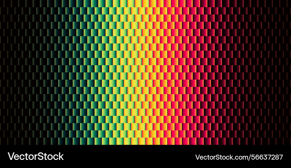 Gradient brick pattern with colorful fractal glass Gradient brick pattern with colorful fractal glass vector image