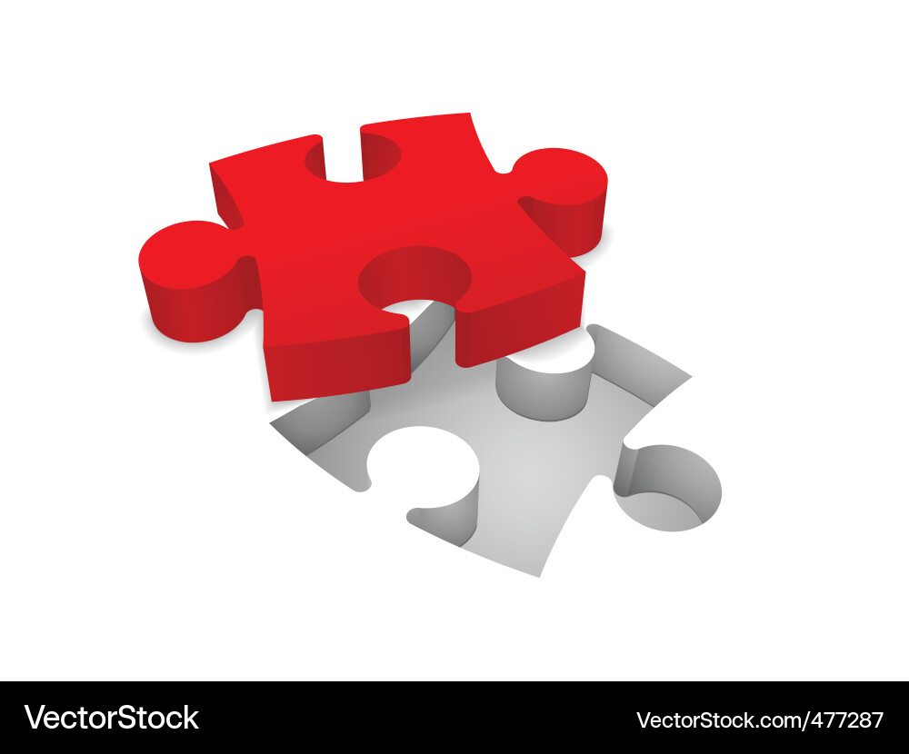 Jigsaw puzzle Royalty Free Vector Image - VectorStock