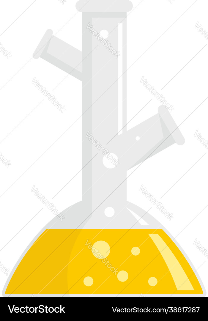 Lab flask icon flat isolated Lab flask icon flat isolated vector image