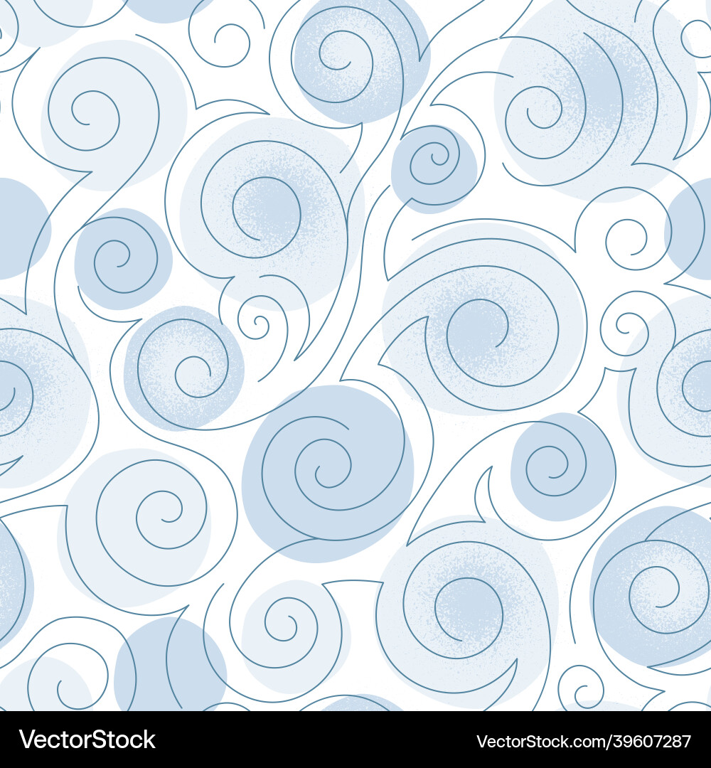 Light Blue Snowflake Pattern vector image