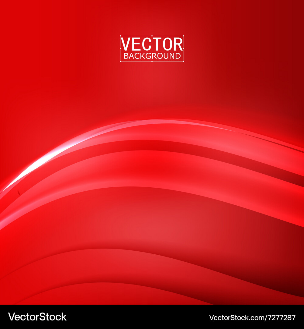 Red background curve Vector Image