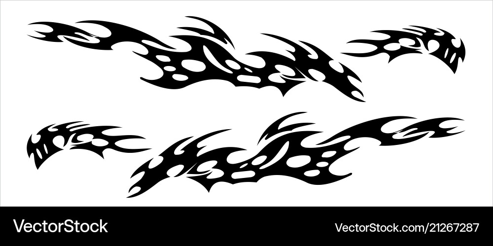 Tribal Car Stripe Art Vector Image