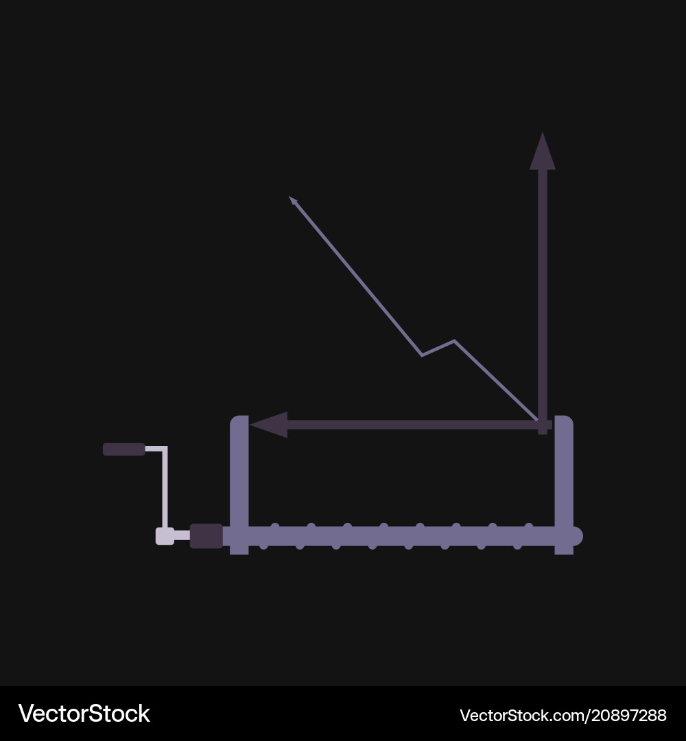 Financial data graph chart trend lines columns Financial data graph chart trend lines columns vector image
