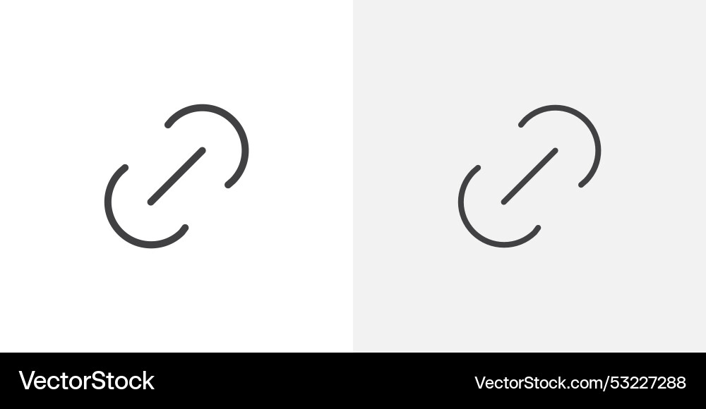 Link icon flat and simple set design Vector Image