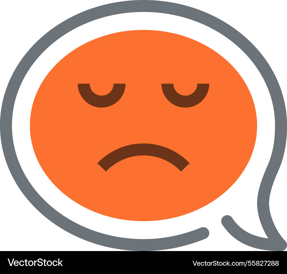 Message bubble flat line web icon concept Message bubble flat line web icon concept vector image