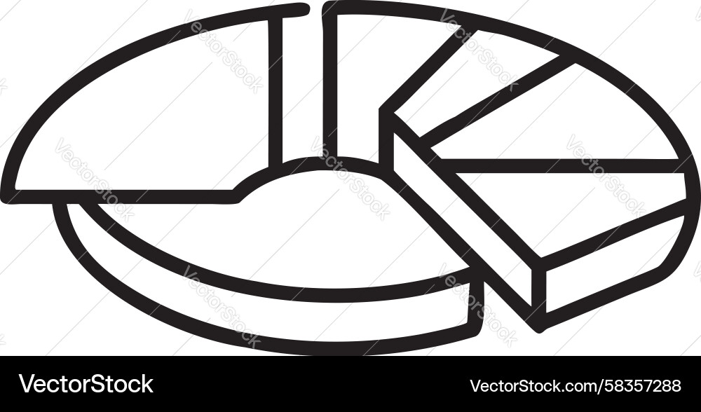 Segmented Pie Chart - Data Visualization Vector Image