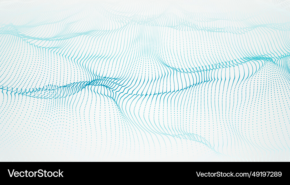 Abstract colorful particle waves elegant Abstract colorful particle waves elegant vector image