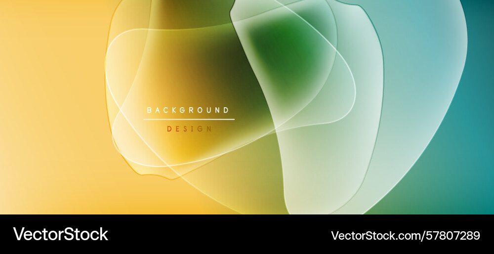 Abstract fluid shapes overlap creating vibrant Abstract fluid shapes overlap creating vibrant Vector Image