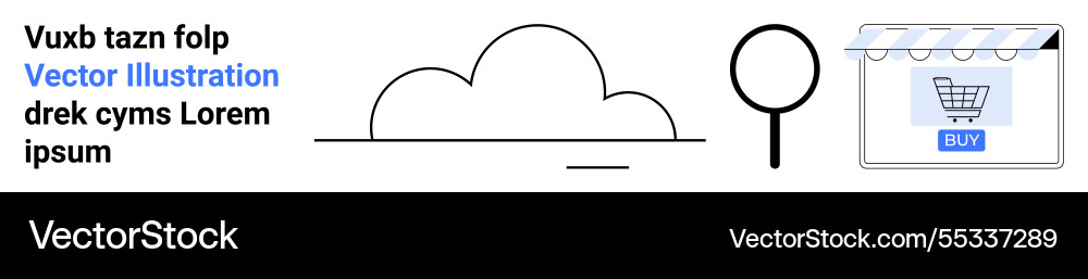 Cloud storage search functionality and online Cloud storage search functionality and online Vector Image