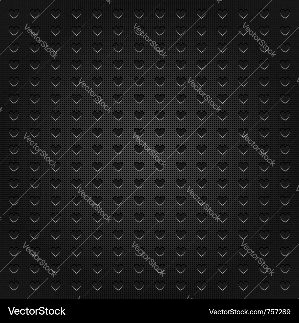Hearts perforated metal Vector Image