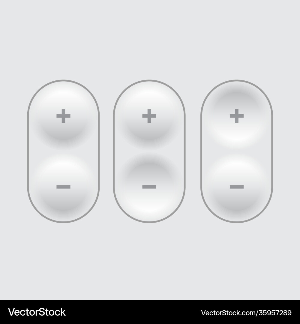 Light web ui elements design gray Light web ui elements design gray Vector Image