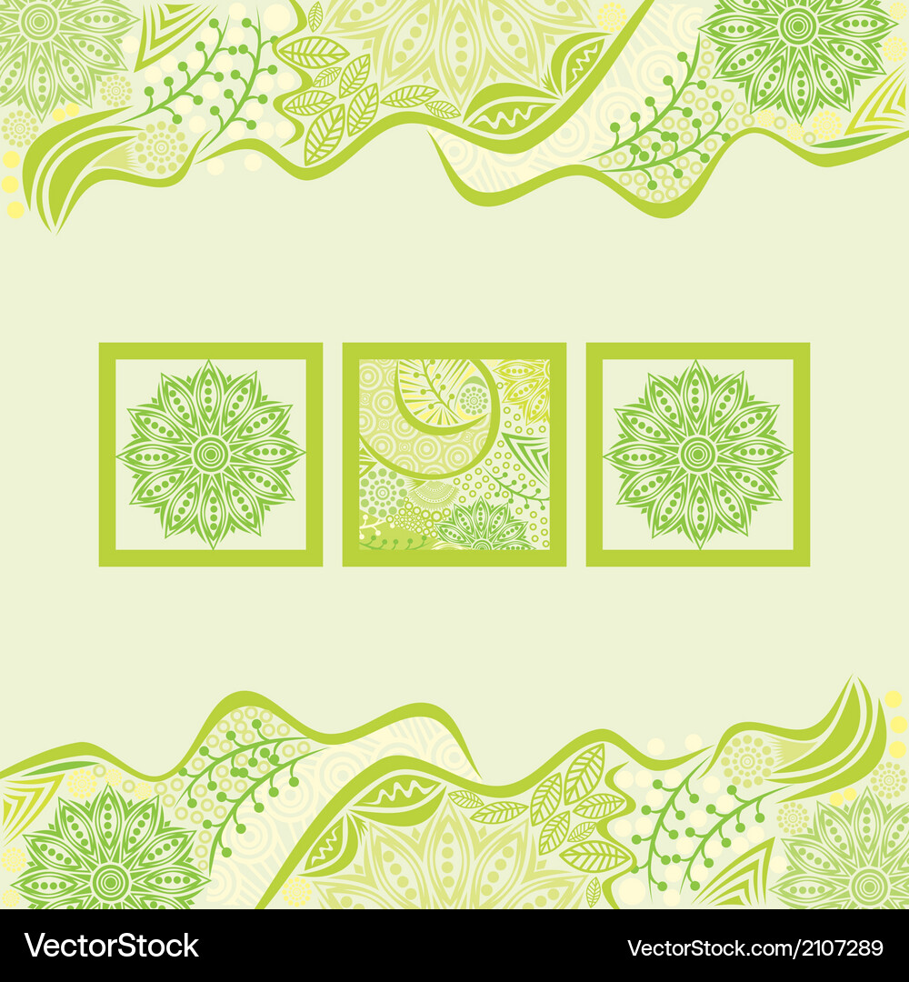 Nature pattern background spring Vector Image