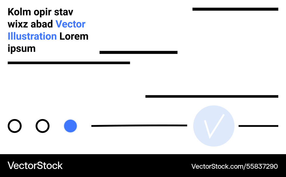 Minimalistic graphic design with text Vector Image
