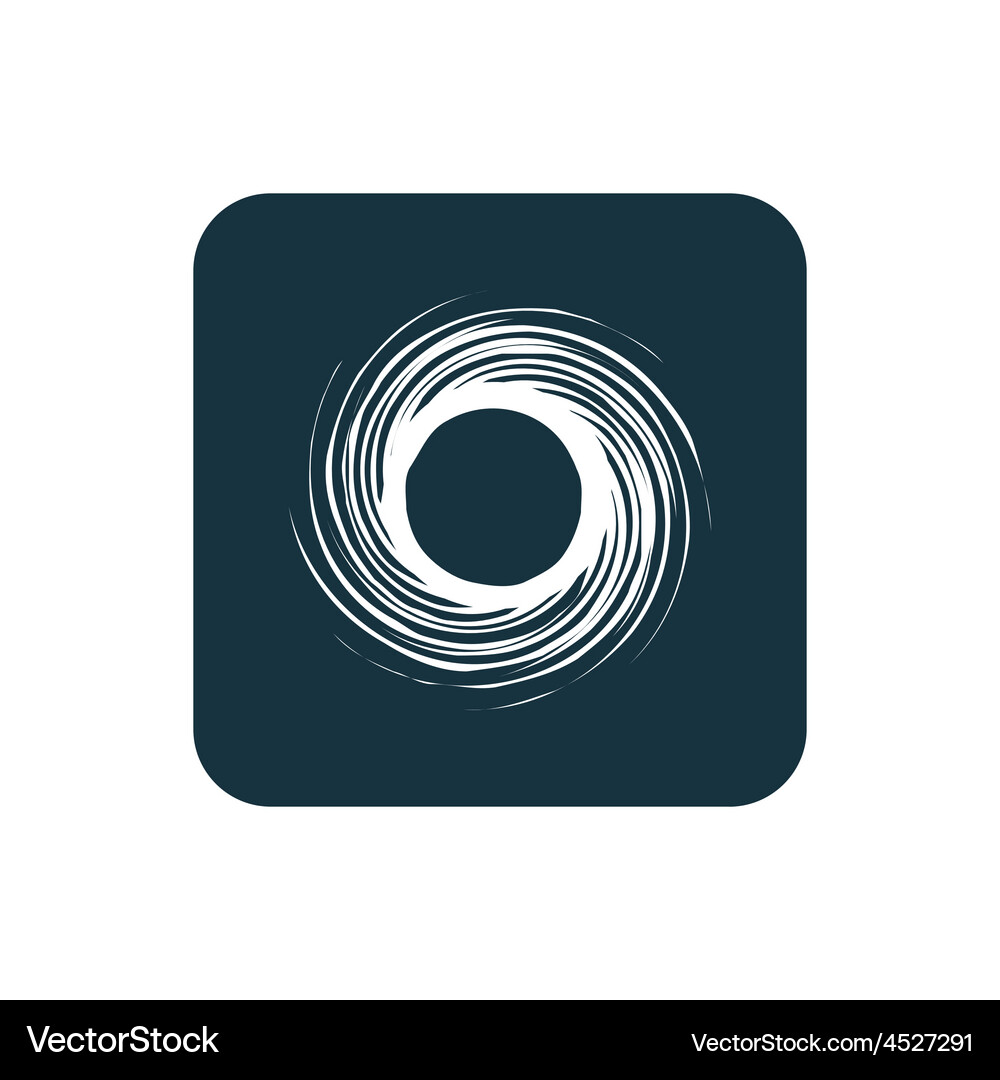 Abstract circle icon rounded squares button Vector Image