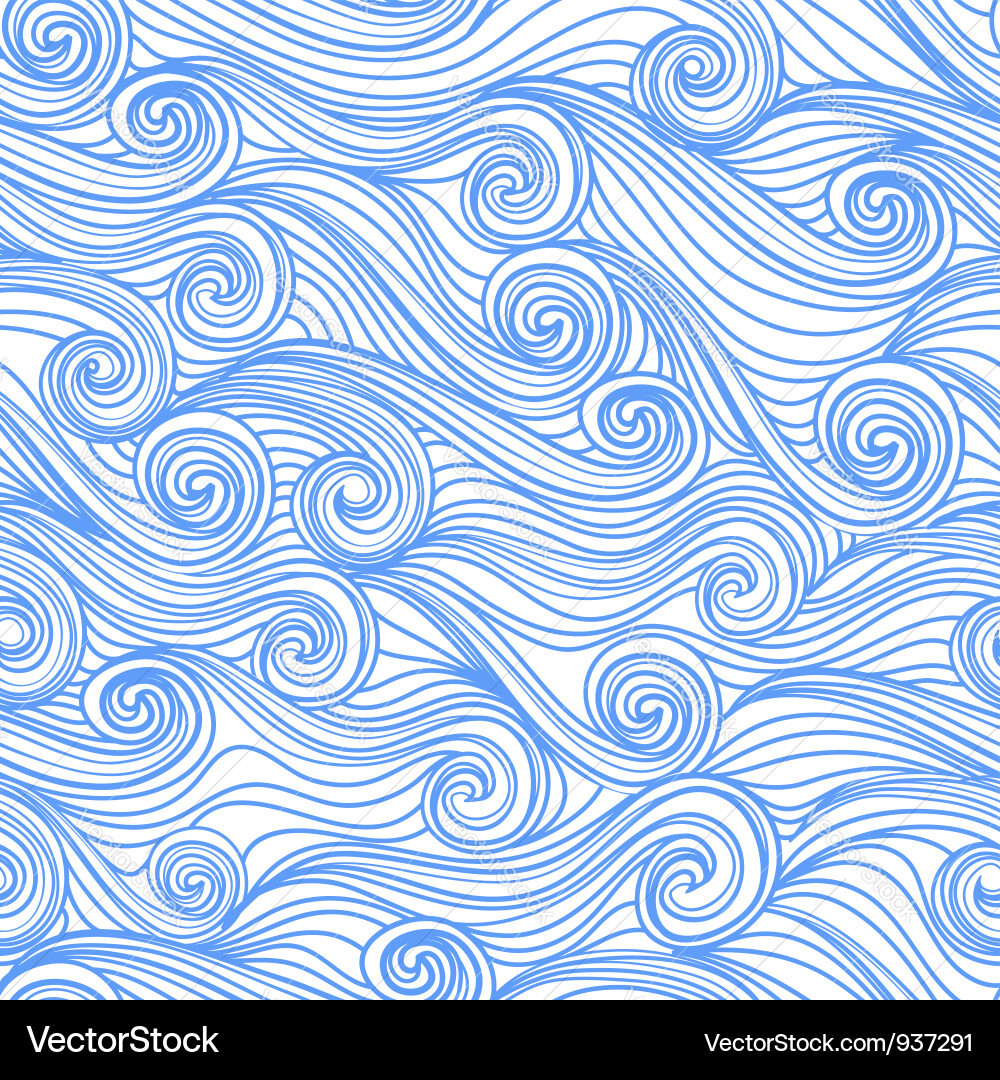 Abstract Water Wave Pattern Vector Image