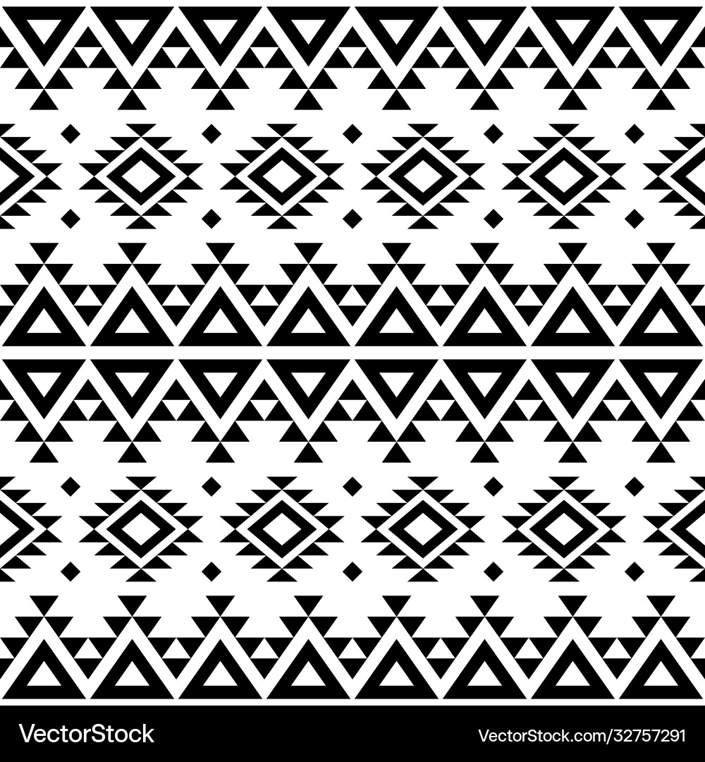 Aztec navajo geometric seamless pattern Royalty Free Vector