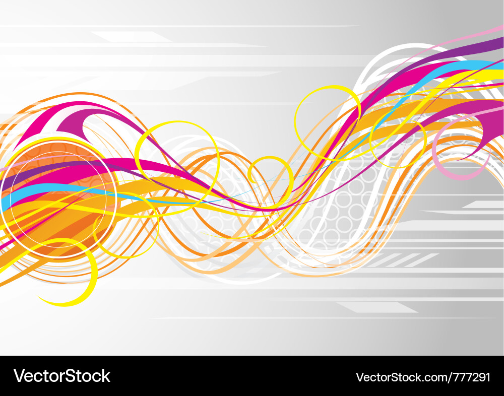 Chromatic Line Flow Vector Image
