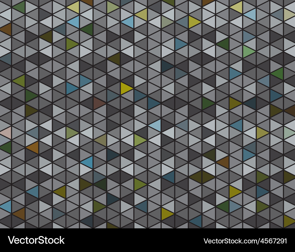 Dynamic Grey and Colored Triangle Background Vector Image