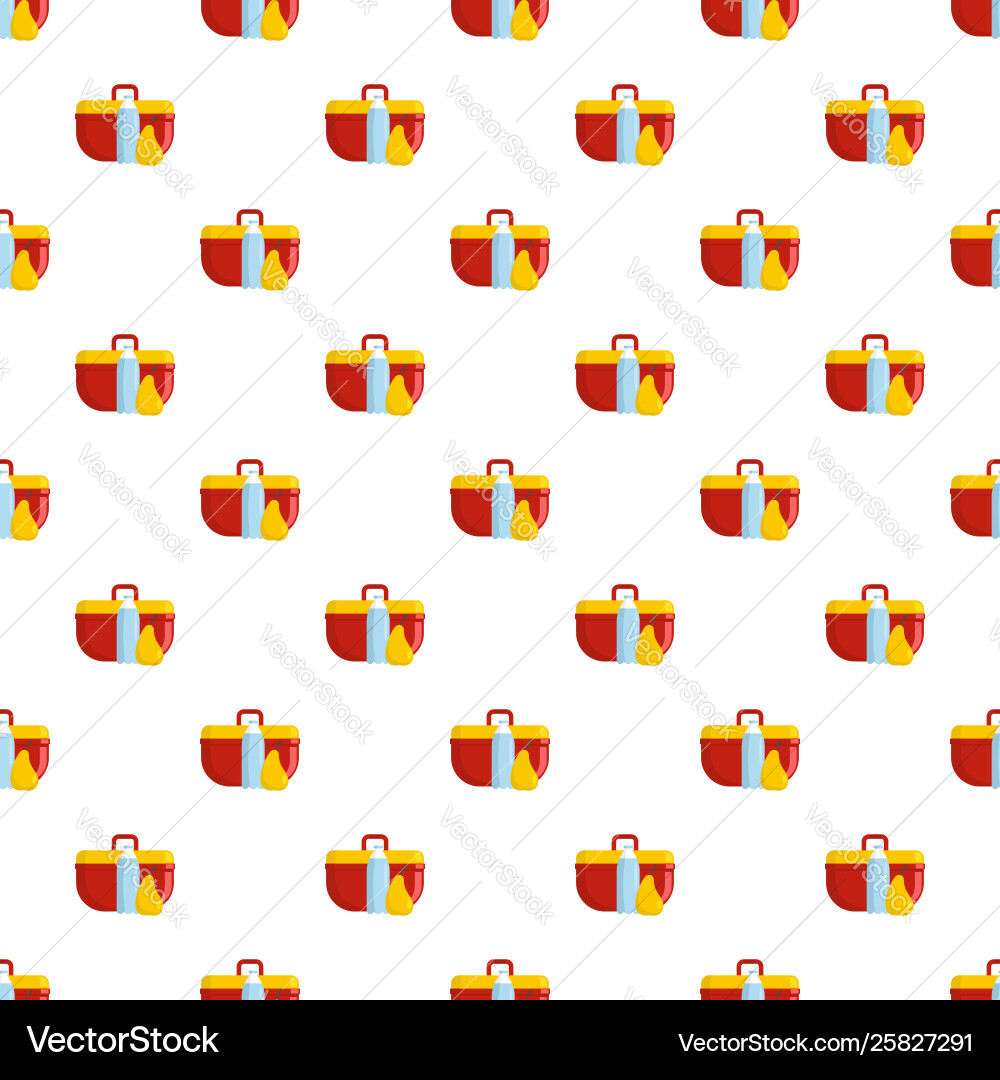 Lunchbox pattern seamless Vector Image