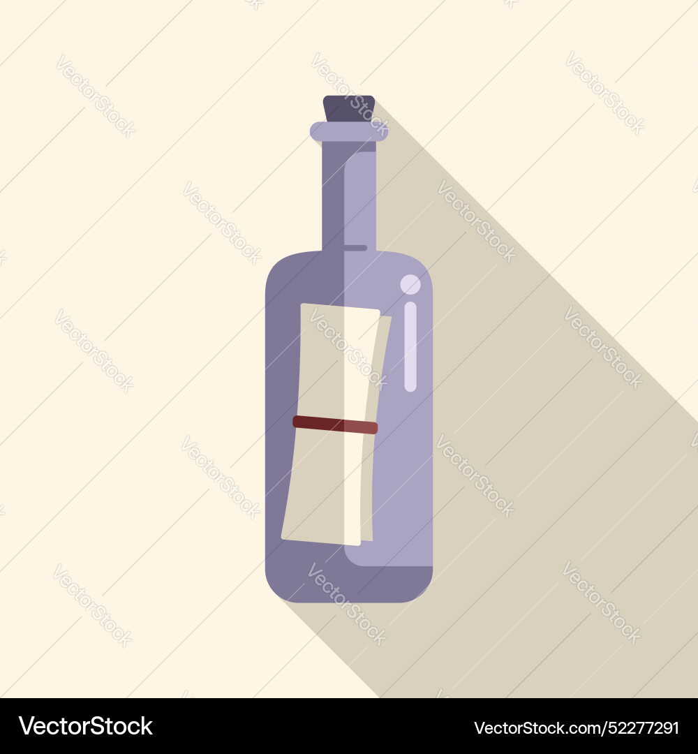 Message in a bottle floating on the ocean waves Message in a bottle floating on the ocean waves vector image