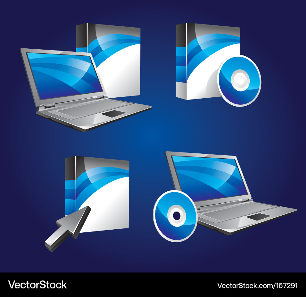Software Product Icons Collection vector image