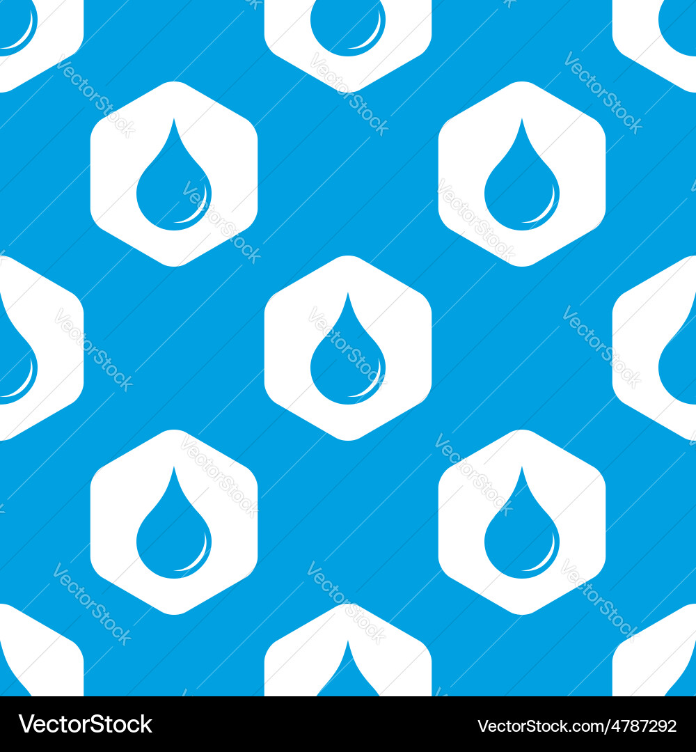 Drop hexagon pattern vector image