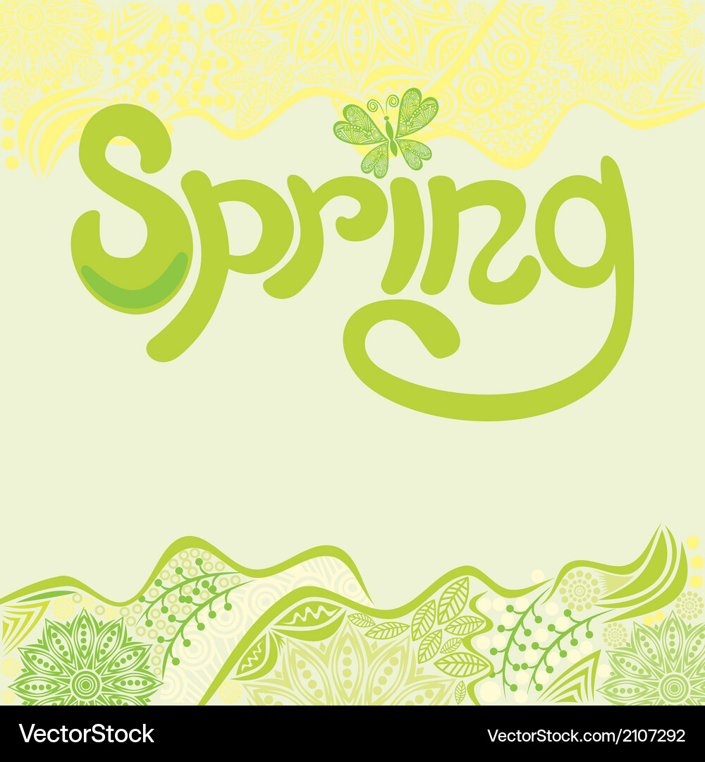 Nature pattern background spring Vector Image