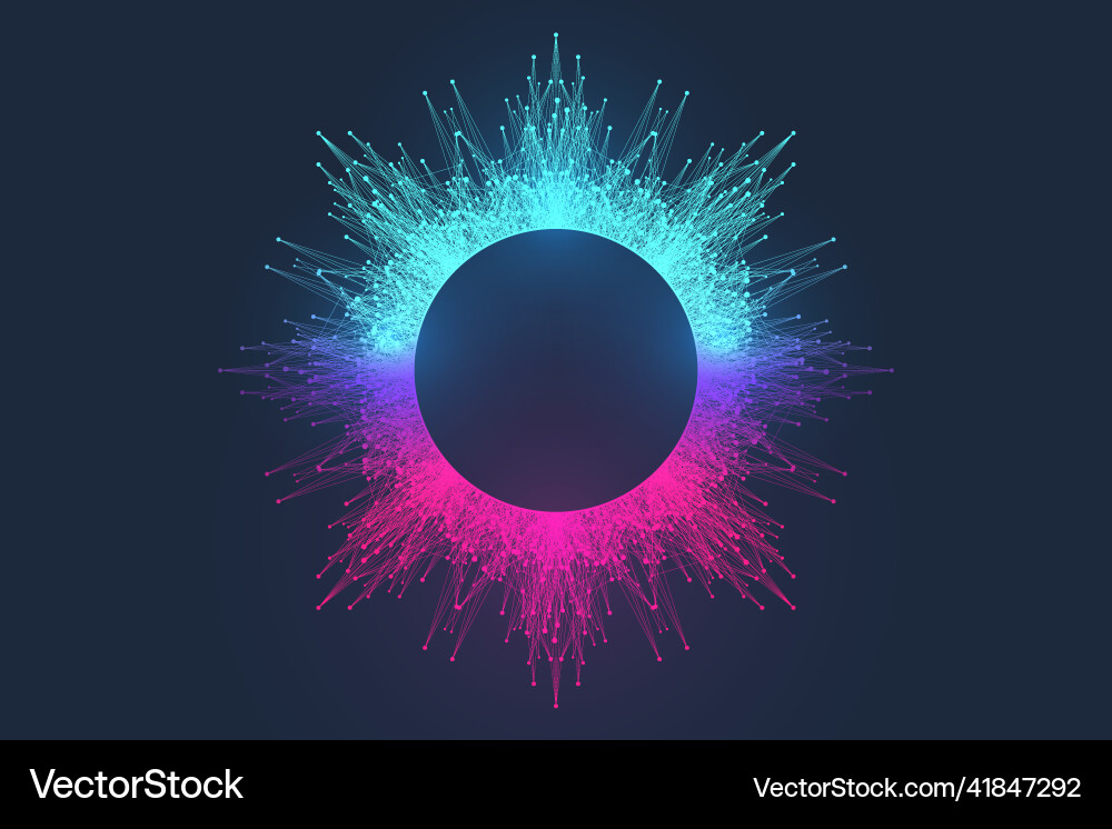 Quantum computing concept deep learning Quantum computing concept deep learning vector image