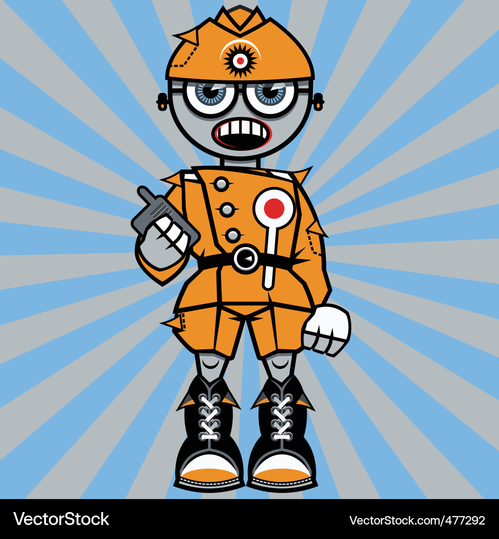 Traffic controller Vector Image