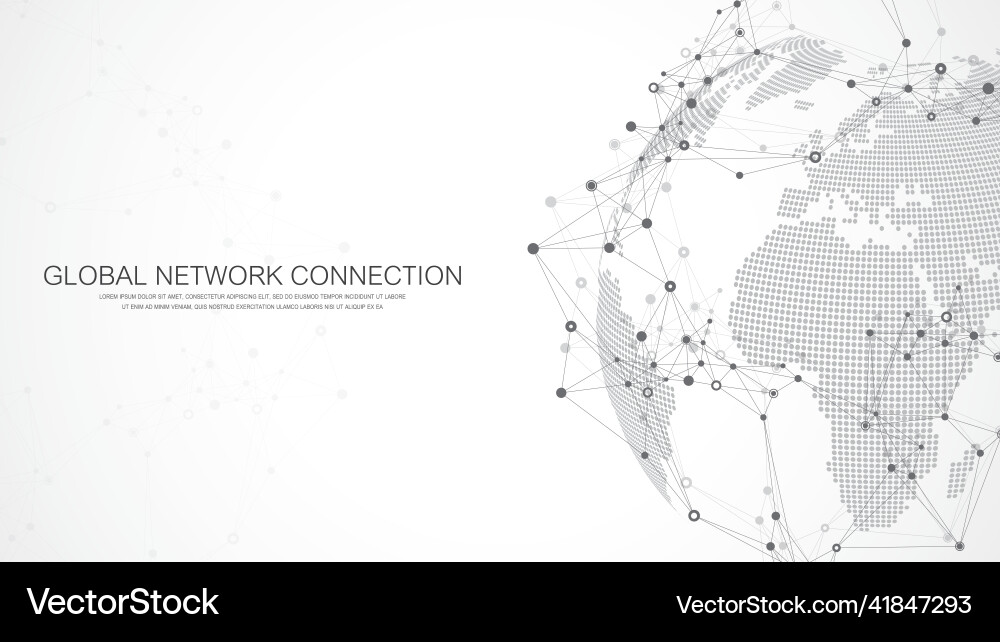 Global Network Connection vector image