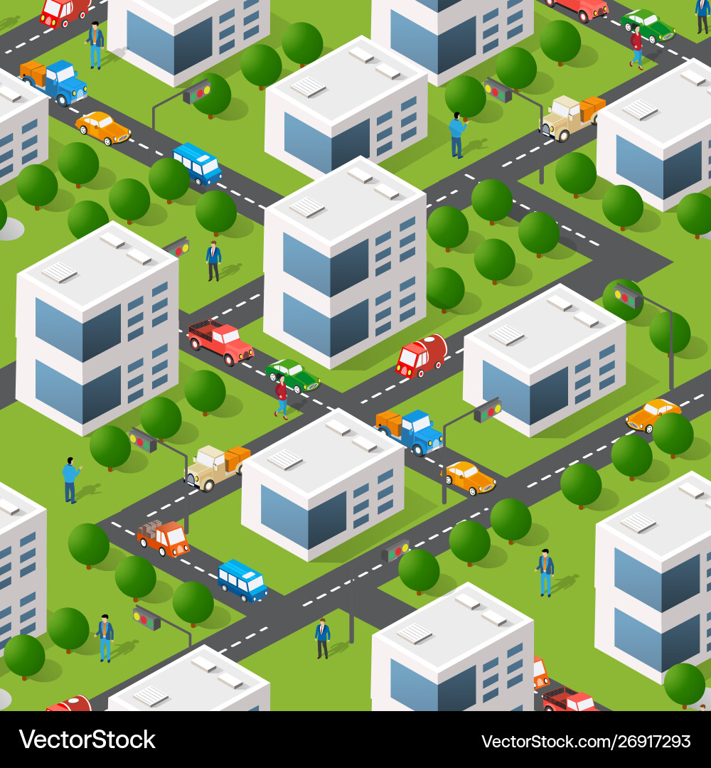 Isometric 3d module block Isometric 3d module block vector image