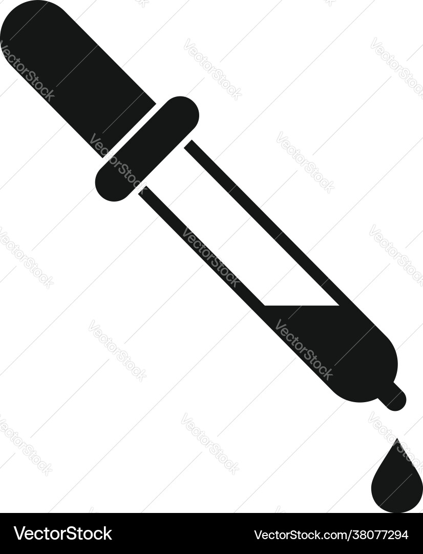 Essential oils bio drop icon simple style Vector Image