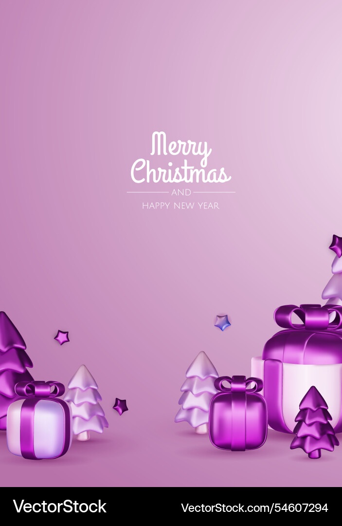 Happy new year and merry christmas Happy new year and merry christmas vector image