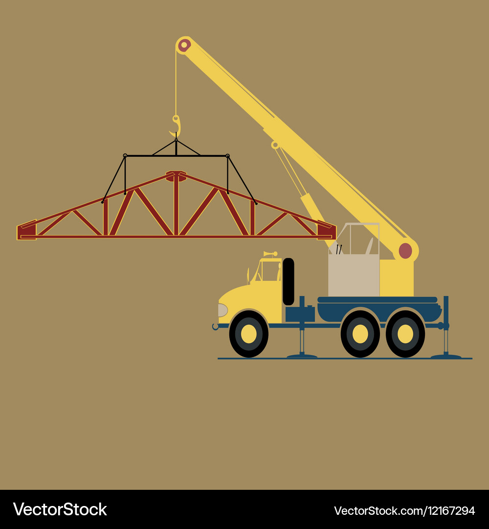 Monochrome icon set with loading crane Vector Image