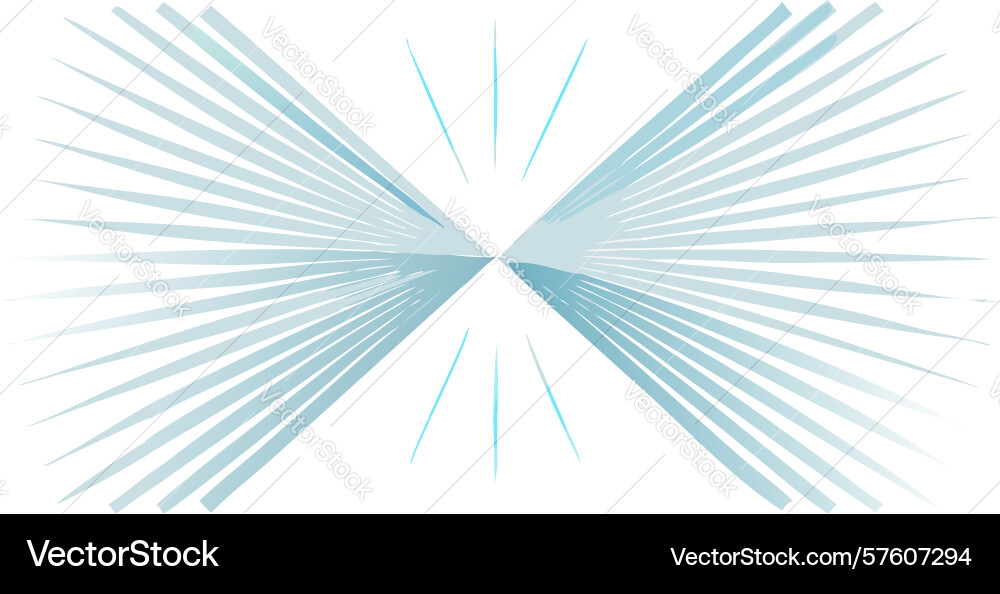Radiant bursting lines abstract design element vector image