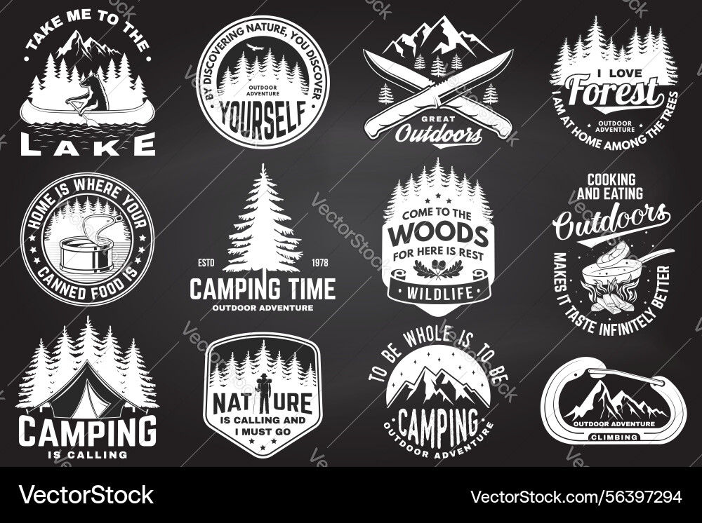 Set of logo badge design with inspirational Set of logo badge design with inspirational Vector Image