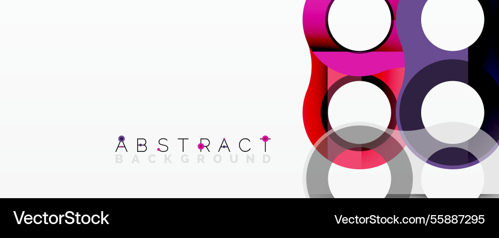 Abstract circle element composition Vector Image