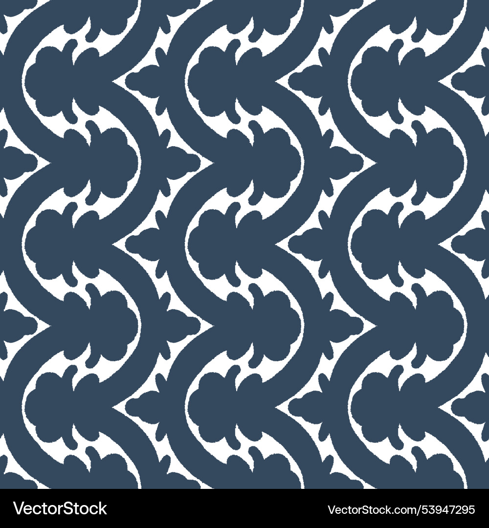 Black and white seamless pattern with arabesques Black and white seamless pattern with arabesques vector image