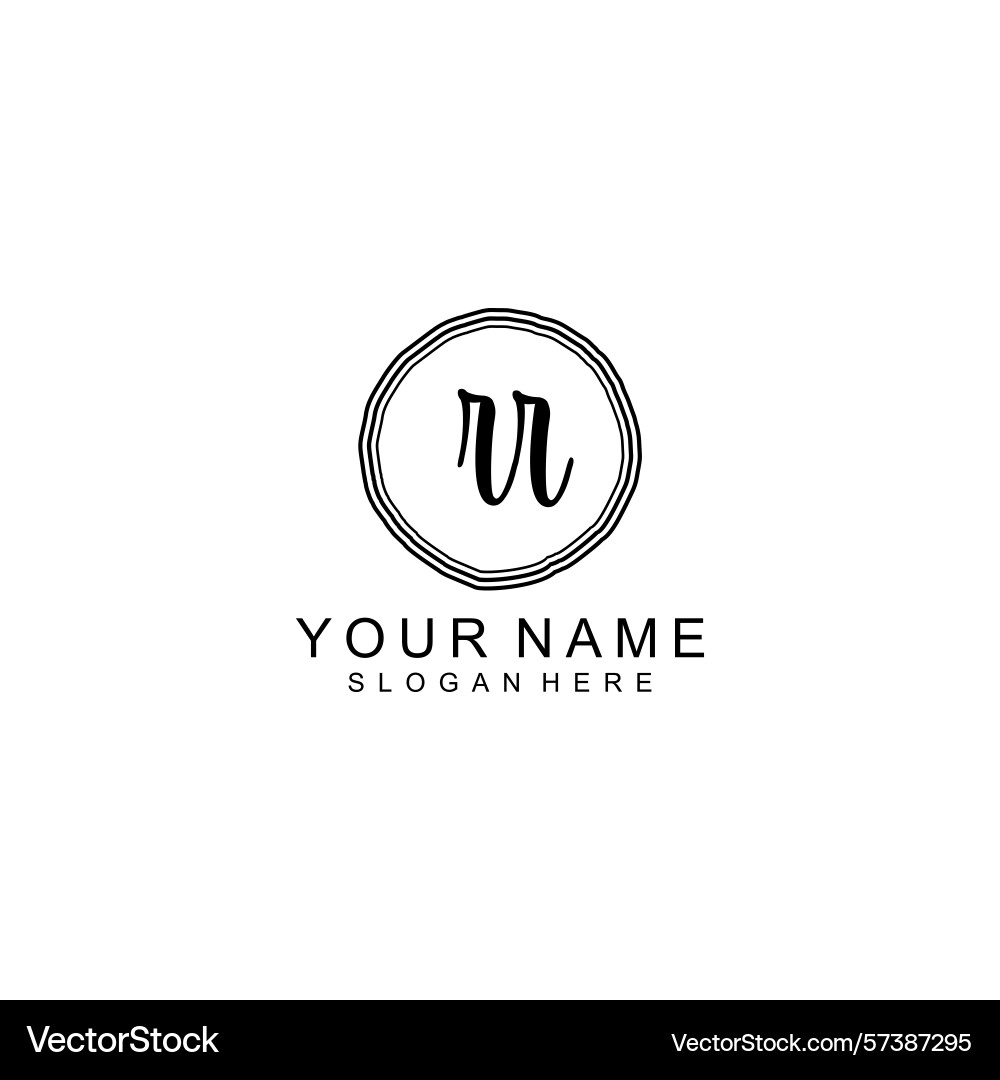 Elegant rr initial logo collection with modern Elegant rr initial logo collection with modern Vector Image