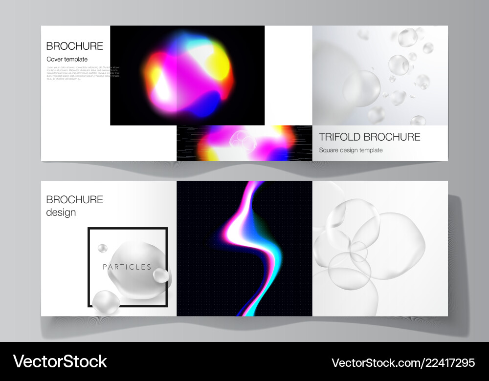 Layout of two square format covers design Layout of two square format covers design vector image