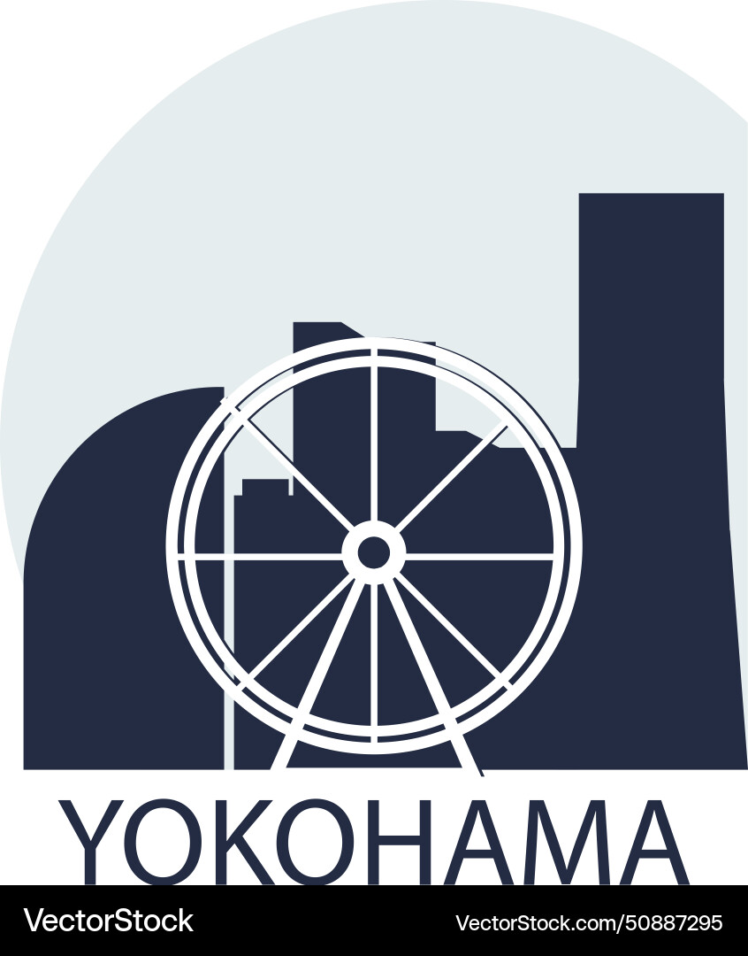 Yokohama logo vector image